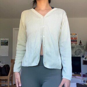 Tommy Bahama Women's Cream and Green Jumper